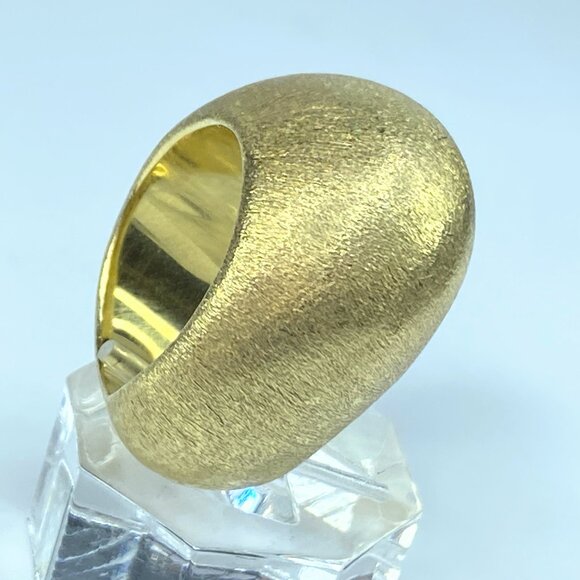 H Stern 18K "Golden Stone" Pedras Roladas Brushed finish ring 25.3g s8 JR9099 - Picture 8 of 11